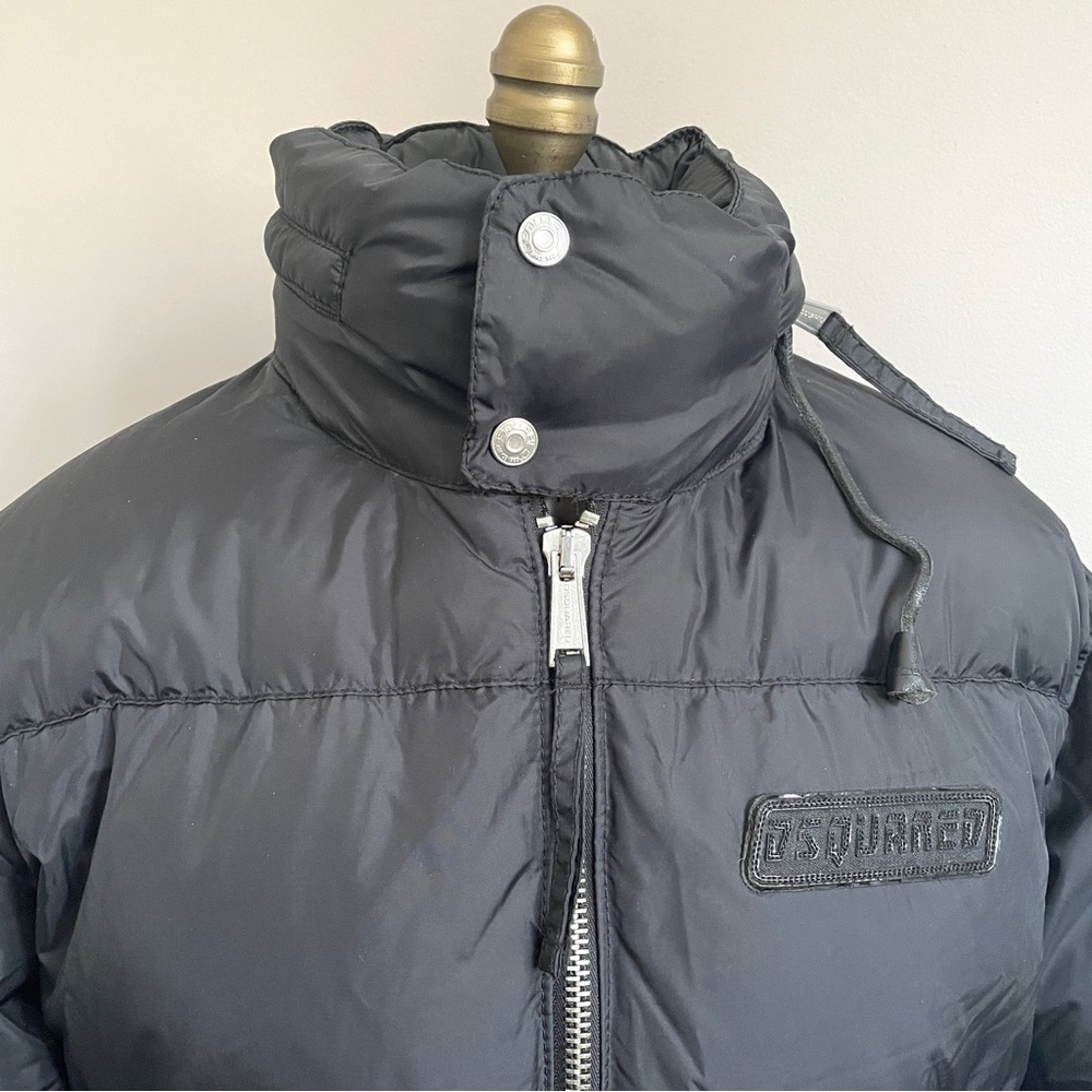 Dsquared Black Short Down Parka - S/M, hooded! 🇨🇦 - Picture 5 of 16
